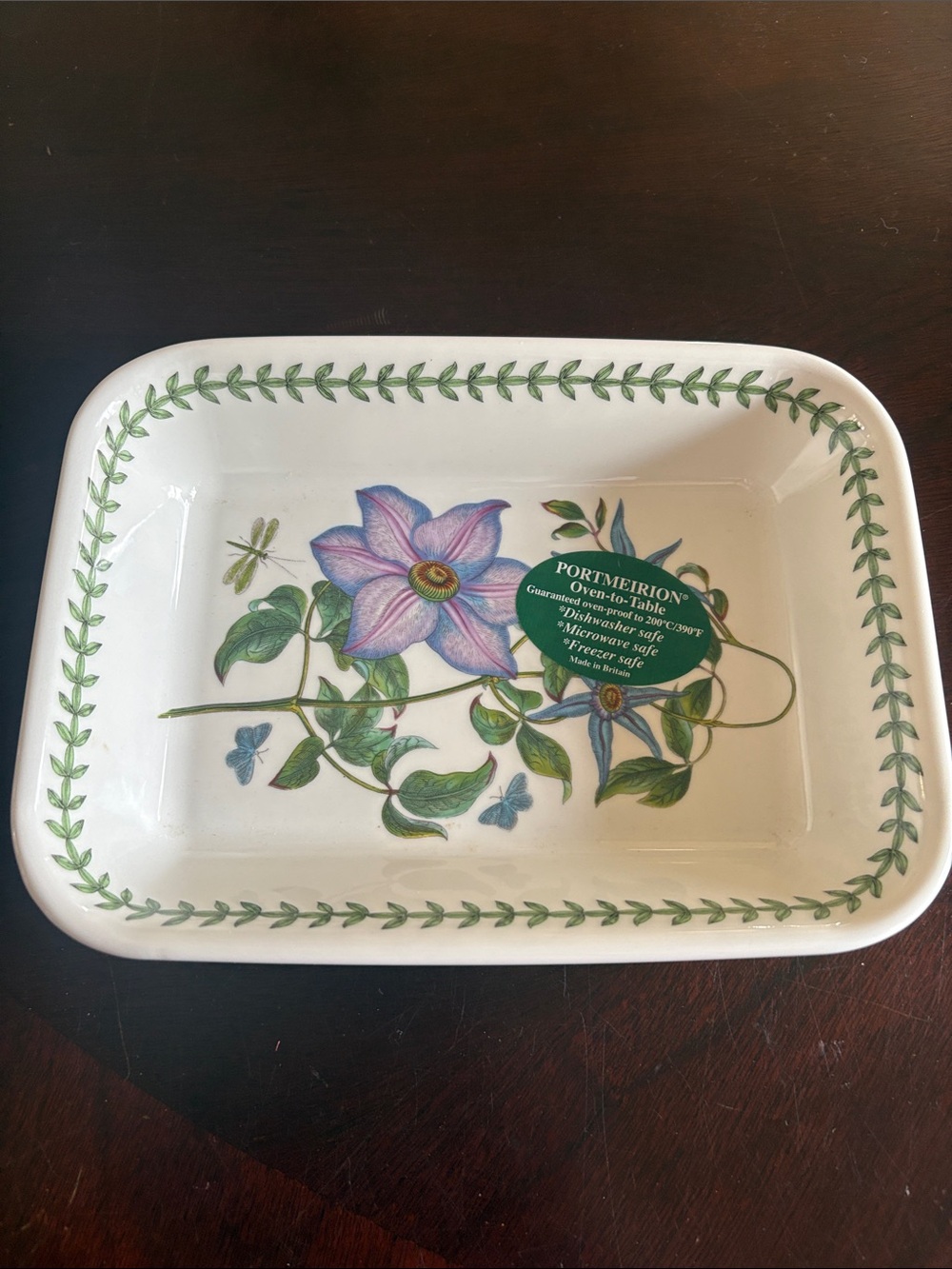NWT Portmeirion Botanic Garden Lasagne Dish